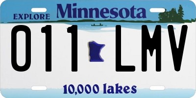 MN license plate 011LMV