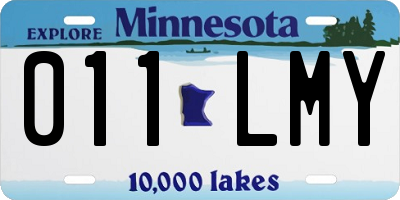 MN license plate 011LMY