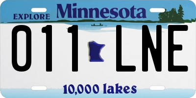 MN license plate 011LNE