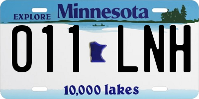 MN license plate 011LNH