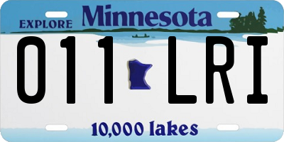 MN license plate 011LRI