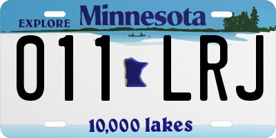 MN license plate 011LRJ