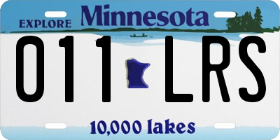 MN license plate 011LRS