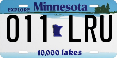 MN license plate 011LRU