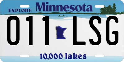 MN license plate 011LSG