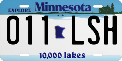 MN license plate 011LSH