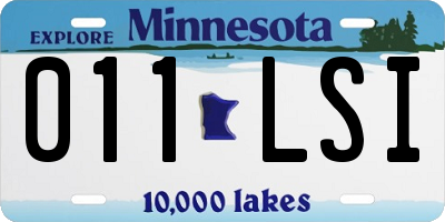 MN license plate 011LSI