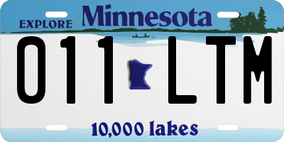 MN license plate 011LTM