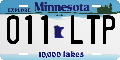 MN license plate 011LTP