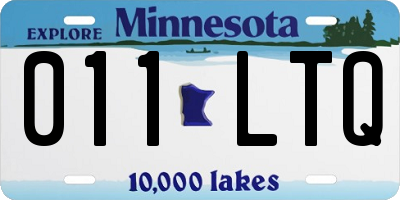 MN license plate 011LTQ