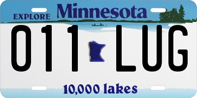 MN license plate 011LUG