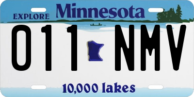 MN license plate 011NMV