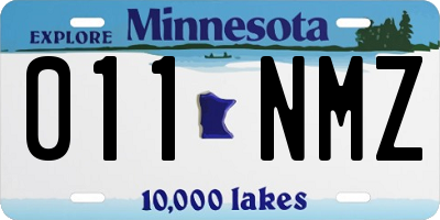 MN license plate 011NMZ