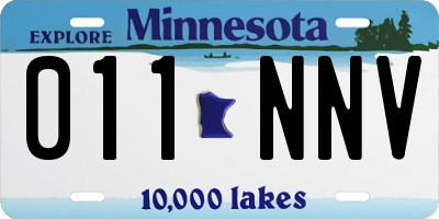 MN license plate 011NNV