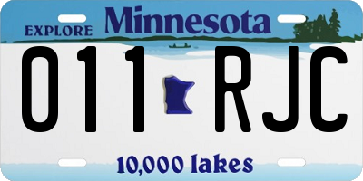 MN license plate 011RJC