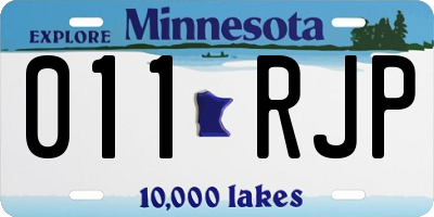 MN license plate 011RJP