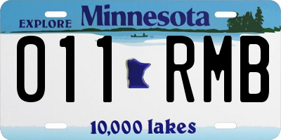 MN license plate 011RMB