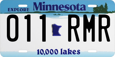 MN license plate 011RMR