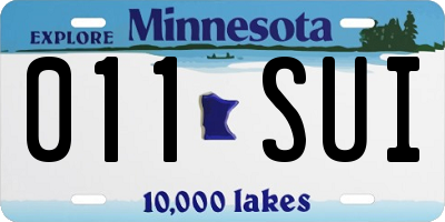 MN license plate 011SUI
