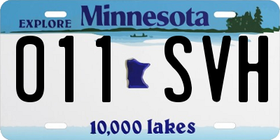MN license plate 011SVH
