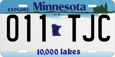 MN license plate 011TJC