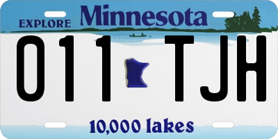 MN license plate 011TJH