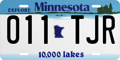 MN license plate 011TJR