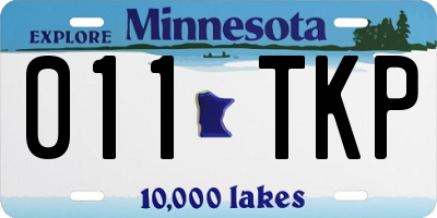 MN license plate 011TKP