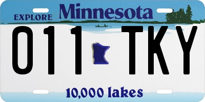 MN license plate 011TKY