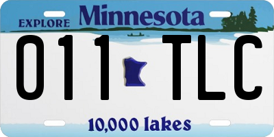 MN license plate 011TLC