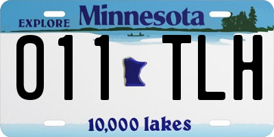MN license plate 011TLH
