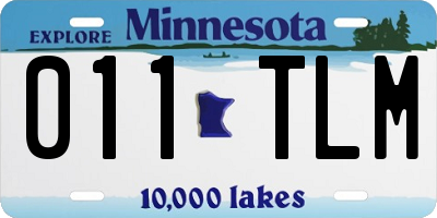 MN license plate 011TLM