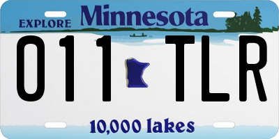 MN license plate 011TLR