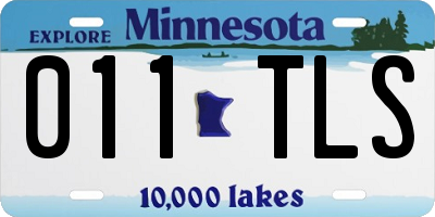 MN license plate 011TLS