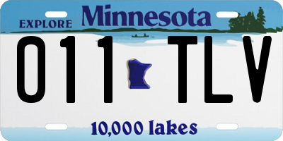 MN license plate 011TLV