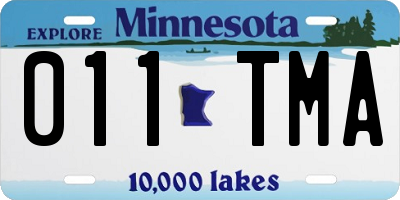 MN license plate 011TMA