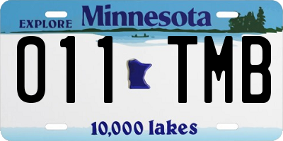 MN license plate 011TMB