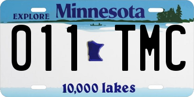 MN license plate 011TMC