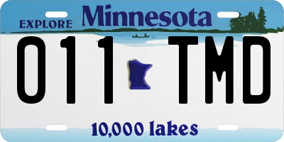 MN license plate 011TMD