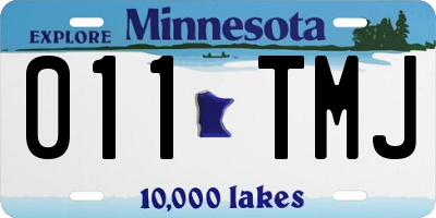 MN license plate 011TMJ