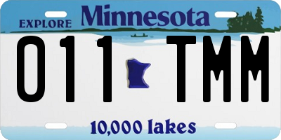 MN license plate 011TMM