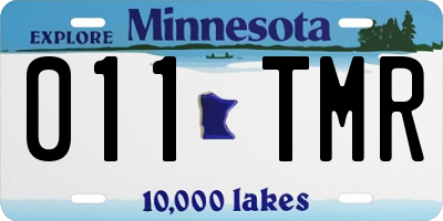 MN license plate 011TMR