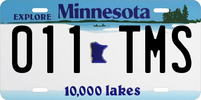 MN license plate 011TMS
