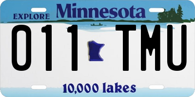 MN license plate 011TMU