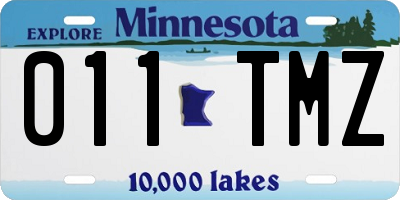MN license plate 011TMZ