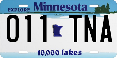 MN license plate 011TNA