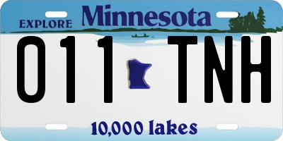 MN license plate 011TNH