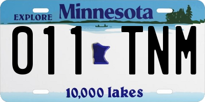 MN license plate 011TNM