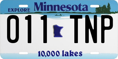 MN license plate 011TNP