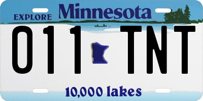 MN license plate 011TNT